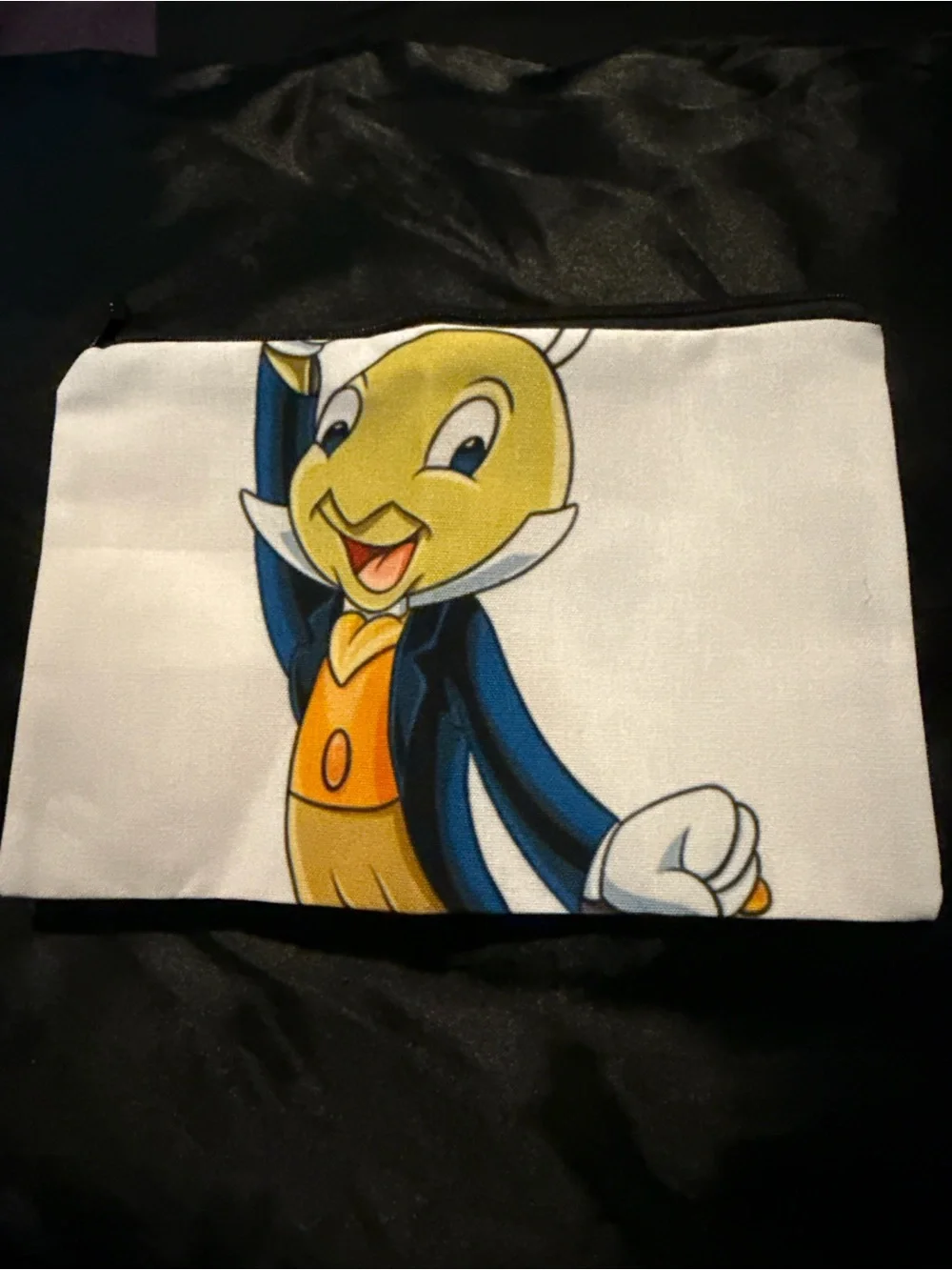 Jiminy Cricket Makeup Bag
